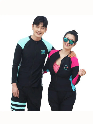 Womens 5pcs Activewear Set Fitness Yoga Running Outfit Athletic Tracksuits Long Sleeve Swimsuit Rash Guards Swimwear Plus Size