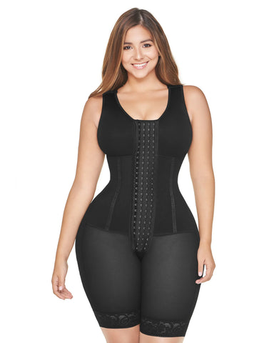 Women'S Bodysuit Bodyshaper Tummy Control Side Zipper Butt Lifter Breast Support Long Shaperwear-Spot Goods