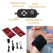 2Pcs 660&850NM Red Light Infrared Therapy Arm Belt
